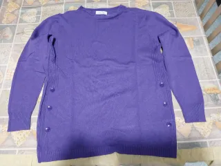 Maglia viola morbida taglia unica