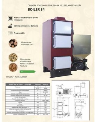 Caldera BOILER 34 policombustible Nueva MAD2001