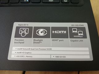 Acer Aspire ES 15 Portátil 15.6 HD Negro