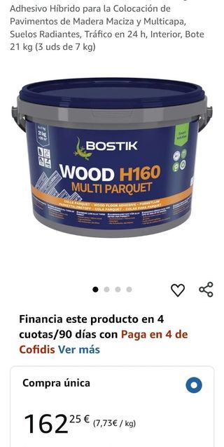 Pegamento Adhesivo Bostik Wood H160 Multiparquet