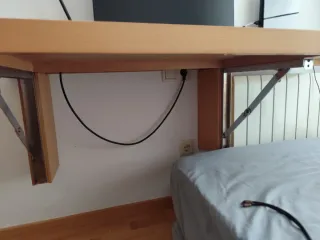 Mesa escritorio plegable madera