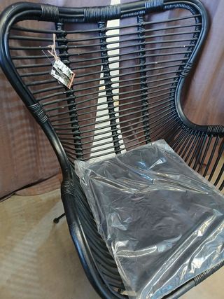 SILLON RATAN NEGRO Nuevo