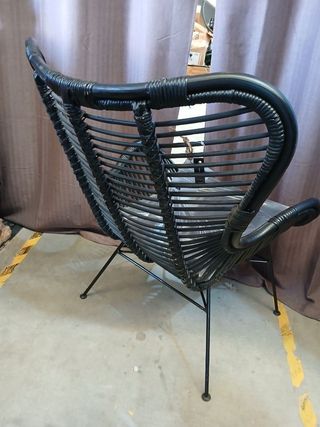 SILLON RATAN NEGRO Nuevo