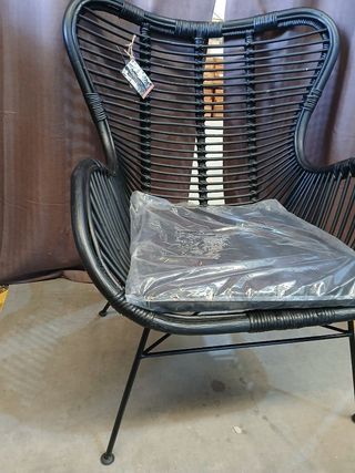 SILLON RATAN NEGRO Nuevo