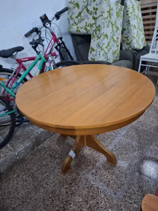 Mesa Redonda Extensible Madera