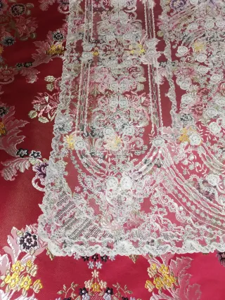 Tela de fallera para traje y zapatos