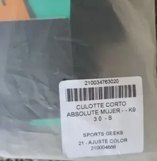 Culotte Ciclismo Gobik Absolute Mujer Talla S