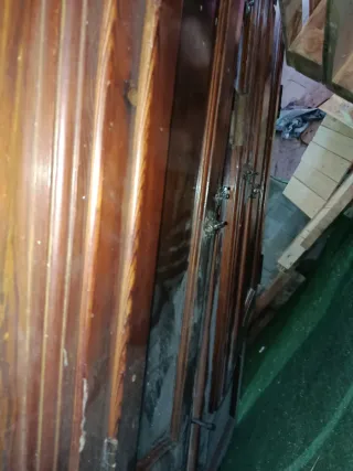 Puertas madera maciza antiguas 225x110