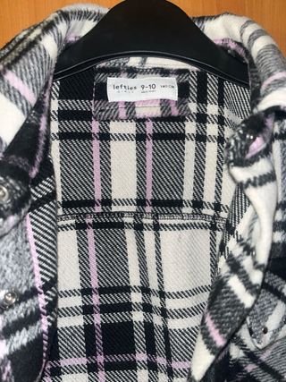 Sobrecamisa cuadros niña Lefties Talla 9/10.