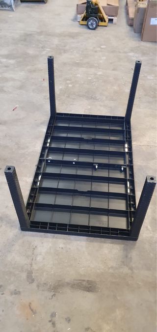 Mesa y 4 Sillas Plástico Jardín 150x90