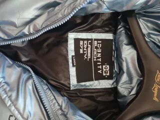 Giubbotto uomo blu/argento taglia L