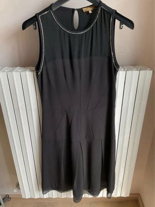 Vestito CONBIPEL nero elegante smanicato