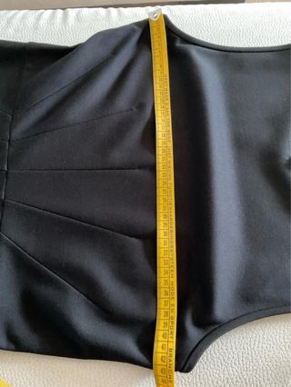 Vestito CONBIPEL nero elegante smanicato