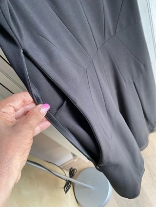 Vestito CONBIPEL nero elegante smanicato