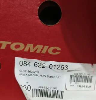Botas de esquí ski Atomic talla 23-23.5