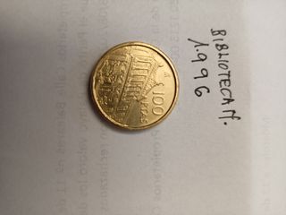 100 PTAS 1996 Biblioteca Nacional S/C