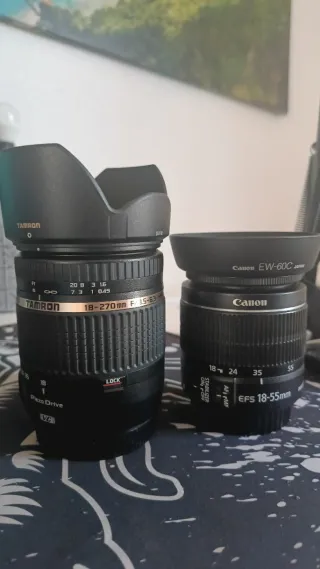 Lentes Canon y Tamron 18-270mm para camara canon