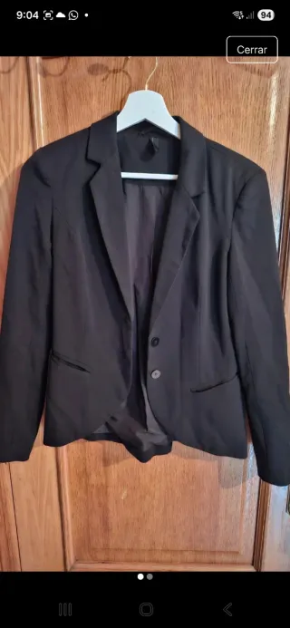 Chaqueta americana negra