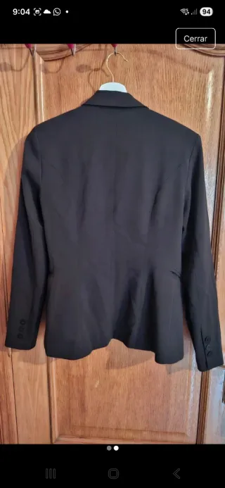 Chaqueta americana negra