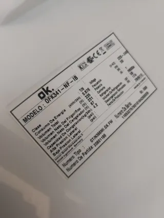 Nevera OK. OFK341-NF-IB