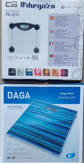 Bilancia da bagno digitale Orbegozo PB 2211 e Daga BS-30