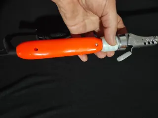 Ferro arricciacapelli arancione e argento