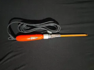 Ferro arricciacapelli arancione e argento