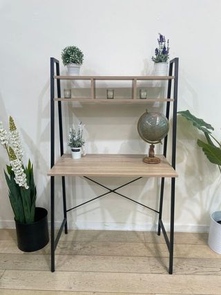 Escritorio Industrial Madera y Metal