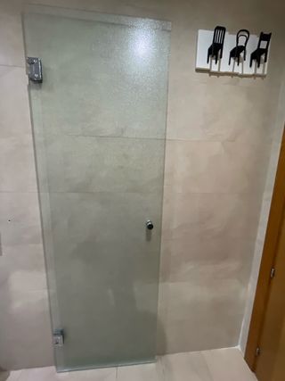Puerta de baño cristal templado