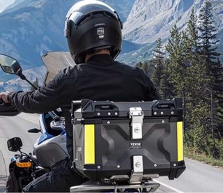 Baúl Moto Negro Vevor 45L