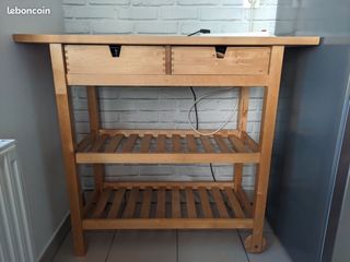 Carrito cocina IKEA FÖRHÖJA abedul