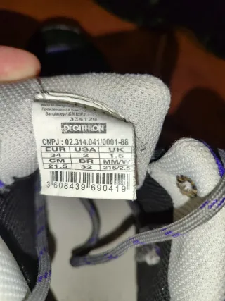 Botas de montaña niño/niña moradas