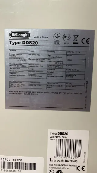 Deumidificatore DeLonghi TASCIUGO