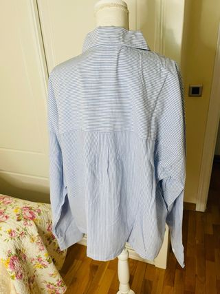 Cazadora Camisa Pull & Bear Rayas Azules