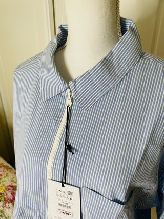 Cazadora Camisa Pull & Bear Rayas Azules