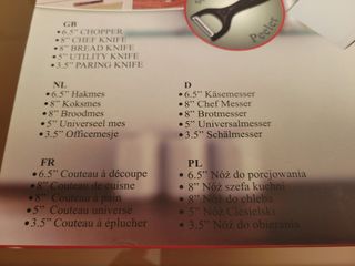 Juego 5 Cuchillos Swiss Line Switzerland