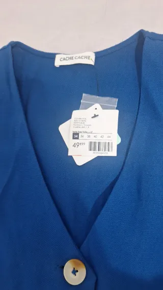 Mono azul sin mangas talla 34