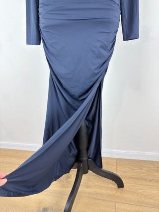 Abito Zara Cut Out Blu Tg S