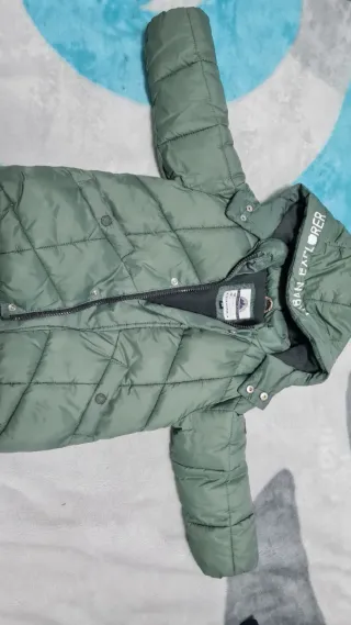 Cazadora acolchada niño verde