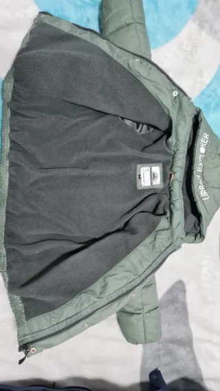 Cazadora acolchada niño verde