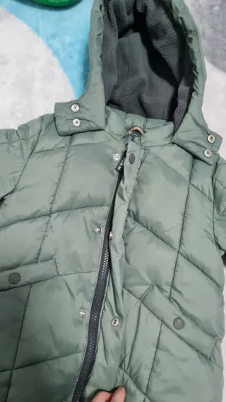 Cazadora acolchada niño verde