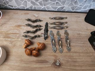 Lote Tiradores Antiguos Metal