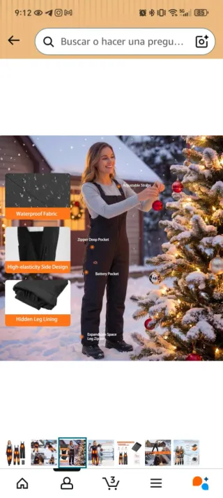 Pantalones de esquí softshell para mujer XL