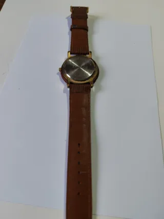 Reloj Zagros Caballero Marrón y Dorado.