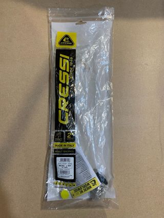 Tubo Snorkel Cressi Seal Dry Transparente