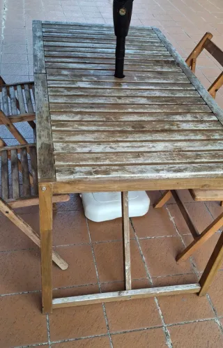 Mesa y 4 Sillas Exterior