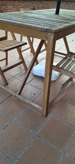 Mesa y 4 Sillas Exterior