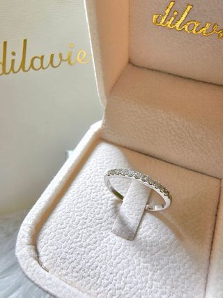 Anillo Dilavie Oro Blanco 18K Diamantes 0.20ct