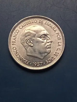 50 Pesetas 1957 *71 "Dos Plumas"