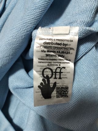 Felpa Off-White Azzurra Taglia S